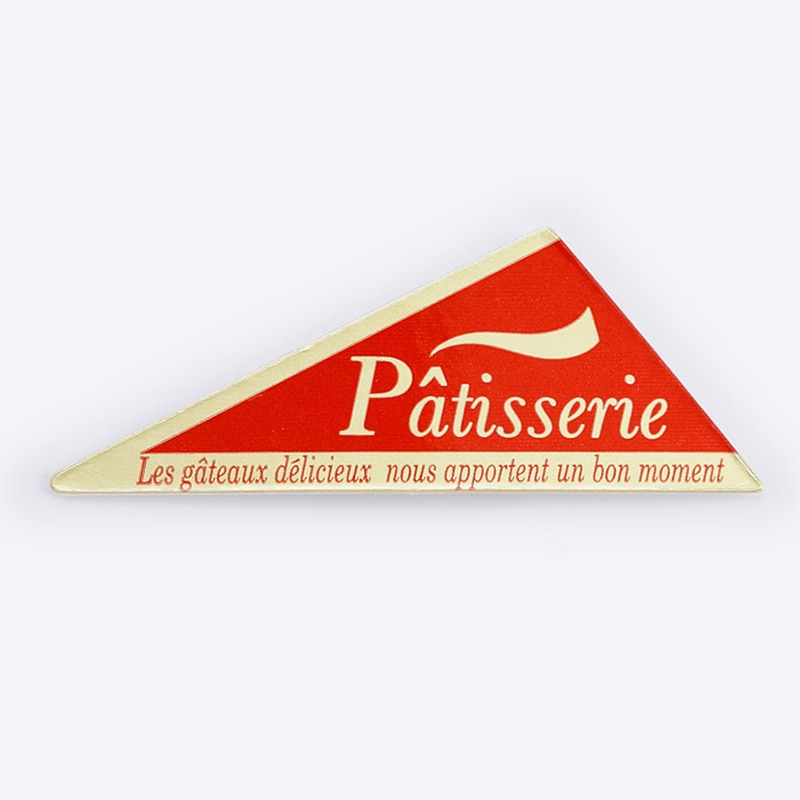 ３５０ケーキピック　三角－３（赤）画像