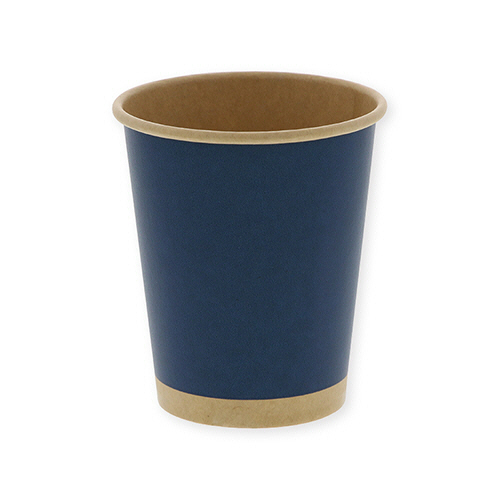 紙ｺｯﾌﾟ ﾍﾟｰﾊﾟｰｶｯﾌﾟ ｱｲｽ･ﾎｯﾄ 8ｵﾝｽ 未晒ﾈｲﾋﾞｰ 1ｾｯﾄ(1000個:50個×20ﾊﾟｯｸ)画像