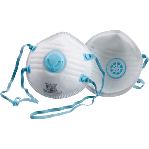 使い捨て式防じんﾏｽｸ DS2 排気弁付 頭掛けﾀｲﾌﾟ 1箱(20枚)画像