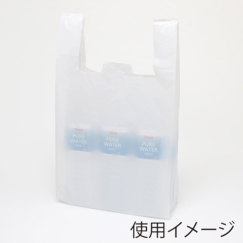 商品のお持ち帰りに！乳白色のレジ袋