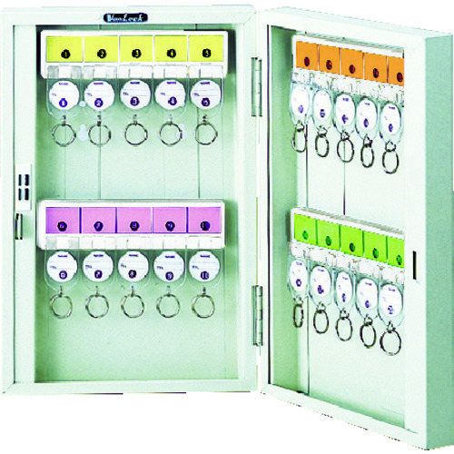 ＴＲＵＳＣＯ　キーボックス　鍵付タイプ　ホルダ数２０個画像