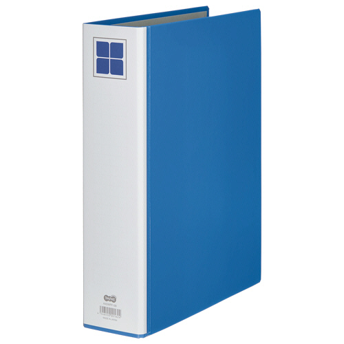 両開きﾊﾟｲﾌﾟ式ﾌｧｲﾙE A4ﾀﾃ 500枚収容 50mmとじ 背幅76mm 青 1冊画像