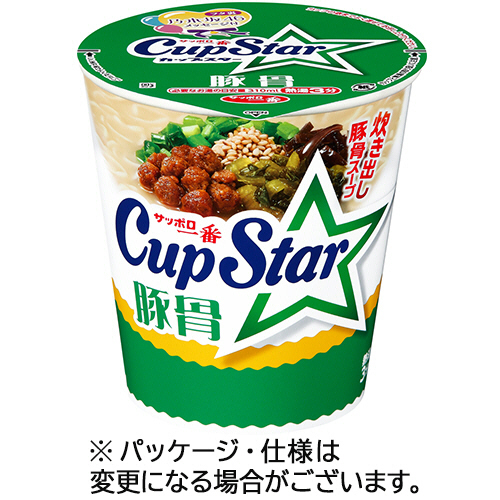 ｻｯﾎﾟﾛ一番 ｶｯﾌﾟｽﾀｰ 豚骨 75g 1ｹｰｽ(12食)画像