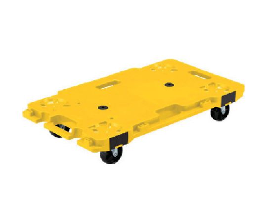 樹脂製平台車 802462 サンキャリー6839 イエロー