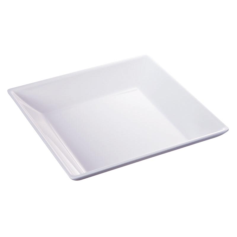 メラミン食器 スクウェアスープ皿 白 SS-11-W 台和画像