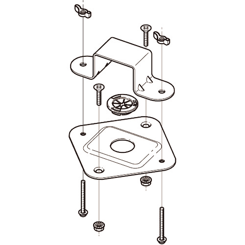 誘導灯取付金具 1個画像