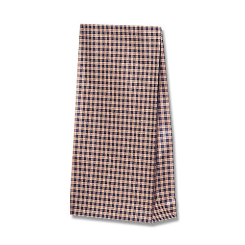 角底袋（ギンガム・青・幅150×マチ65×高280mm)画像