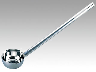 杓子 18-8 パイプ柄ひしゃく18cm×柄長100cm画像