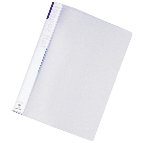 ﾙｰﾊﾟｰﾌﾗｯﾄ A4ﾀﾃ 2穴 100枚収容 青 1冊画像