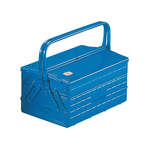 3段式ﾂｰﾙﾎﾞｯｸｽ(ﾄﾚｰ付) ﾌﾞﾙｰ 352×220×343mm 1個画像