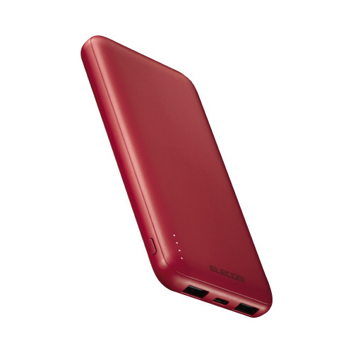 モバイルバッテリー　１００００ｍＡｈ　赤画像