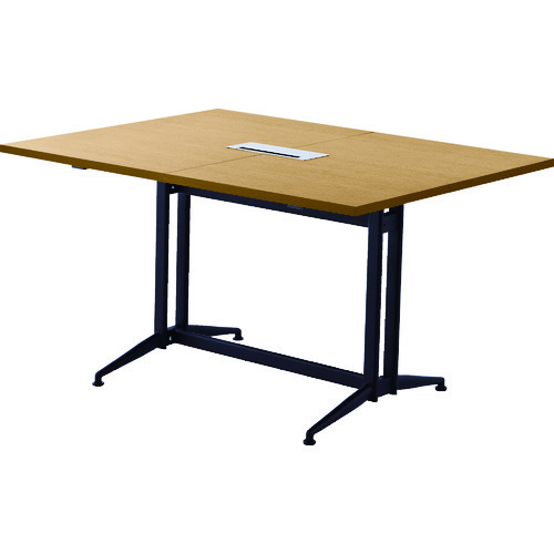 ＴＲＵＳＣＯ　Ｔ字脚大会議テーブル　基本　Ｗ１３００×Ｄ１０００×Ｈ７２０　ナチュラル画像