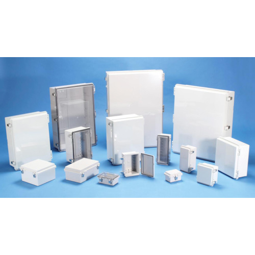 防水･防塵ﾎﾞｯｸｽ 透明/ﾎﾜｲﾄｸﾞﾚｰ 160×260×130 1台画像