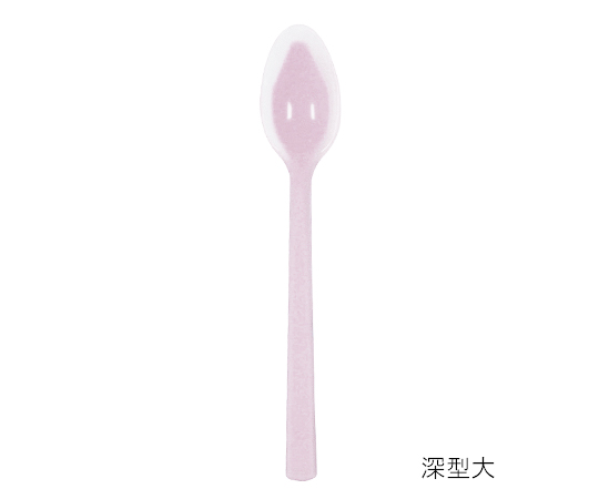 口あたりやさしいスプーン 一体深型・大 ピンク画像