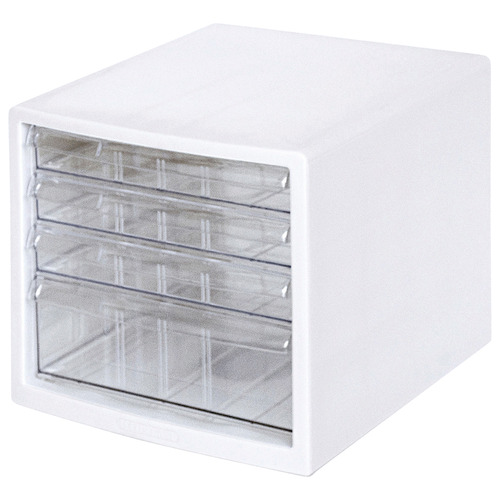 仕切れるﾚﾀｰｹｰｽ A4 浅3段･深1段 ﾎﾜｲﾄ 1台画像