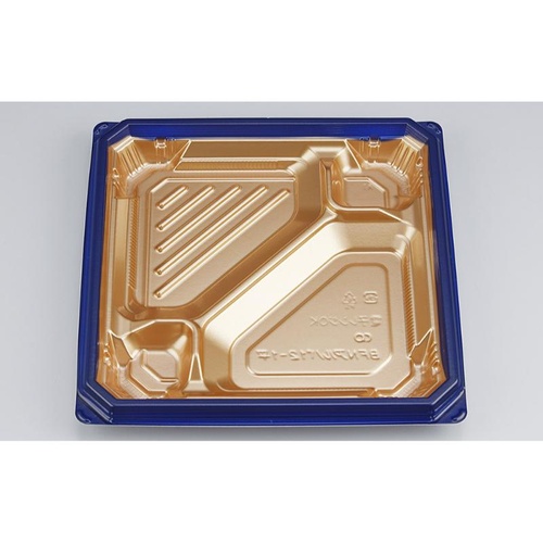 シーピー化成 弁当容器 BFNアルバ12-1平 ロゼGN 本体画像