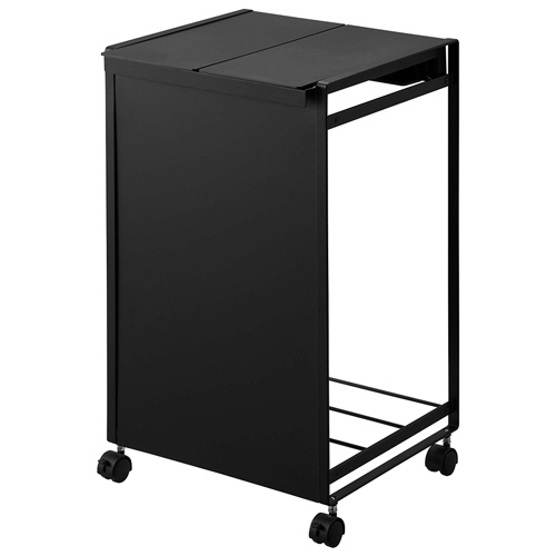 蓋付き目隠し分別ﾀﾞｽﾄﾜｺﾞﾝ ﾀﾜｰ 2分別 ﾌﾞﾗｯｸ 1台画像