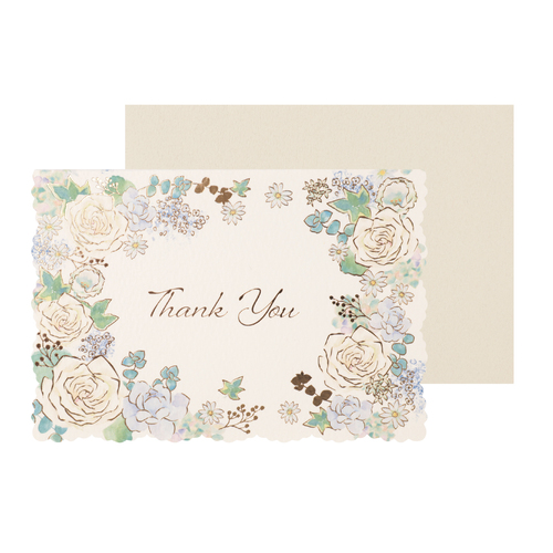 サンキューカード ブライトフラワー（中紙付き）画像