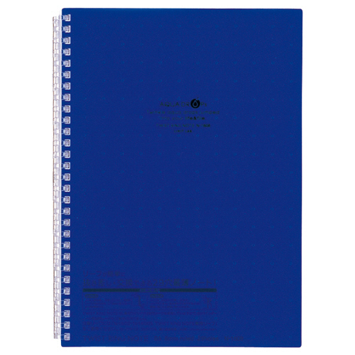 AQUA DROPs ﾂｲｽﾄﾉｰﾄ ｾﾐB5 29穴 B罫 ﾘｰﾌ30枚付属 藍 1冊画像