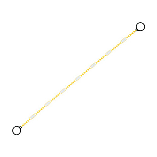 反射ﾁｪｰﾝ黄ﾘﾝｸﾞ付 約1.9m 1本画像