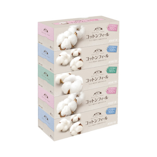 エリエール　コットンフィール　１５０組（５箱入）画像