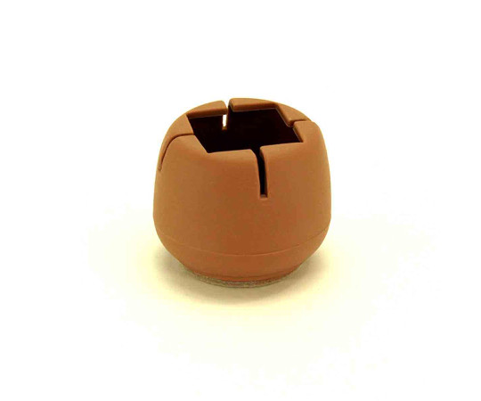 ワイドフェルトキャップ　角脚用　24-36mm　薄茶　4個入画像
