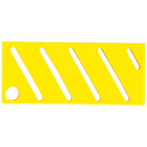 HACCP庖丁差用ｶﾗｰﾌﾟﾚｰﾄ A(斜め)ﾀｲﾌﾟ ｲｴﾛｰ 1枚画像