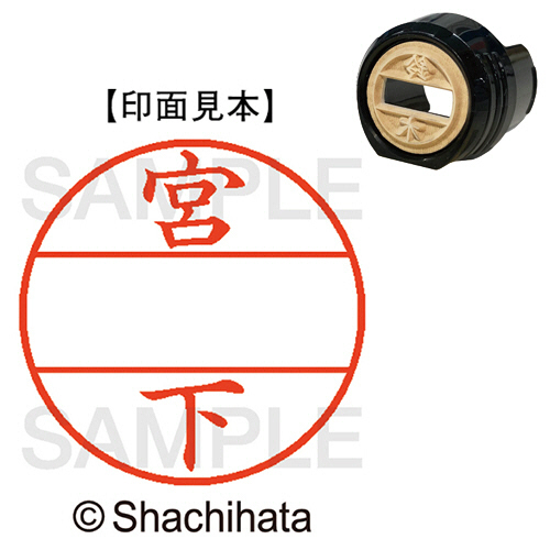 ﾃﾞｰﾀｰﾈｰﾑEX12号 ﾏｽﾀｰ部(印面) 既製 宮下 1個画像