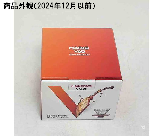 V60透過ドリッパー オリーブウッド クリアな素材で光を透過させ、美しい木目が印象的なドリッパーが横から見える状態。