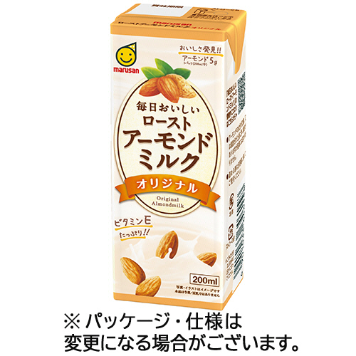 毎日おいしいﾛｰｽﾄｱｰﾓﾝﾄﾞﾐﾙｸ ｵﾘｼﾞﾅﾙ 200mL 紙ﾊﾟｯｸ 1ｹｰｽ(24本)画像