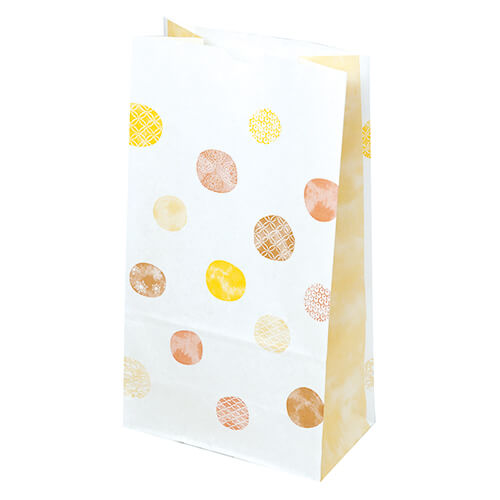 角底袋（和み柄・茶・幅150×マチ90×高280mm)画像