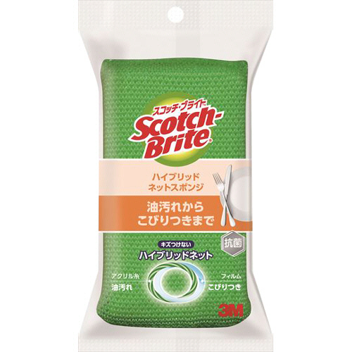 ｽｺｯﾁ･ﾌﾞﾗｲﾄ ﾊｲﾌﾞﾘｯﾄﾞﾈｯﾄｽﾎﾟﾝｼﾞ ｸﾞﾘｰﾝ 1個画像