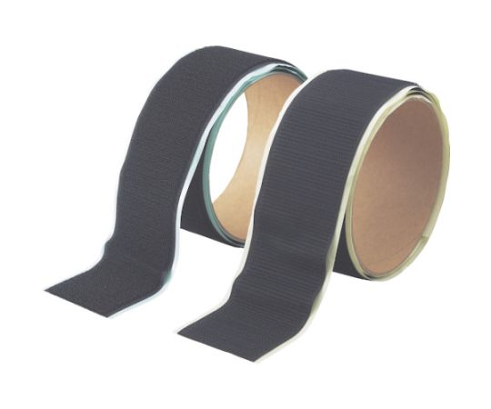 マジックテープ®セット裏面粘着50mmx1m黒（1巻=1セット）画像
