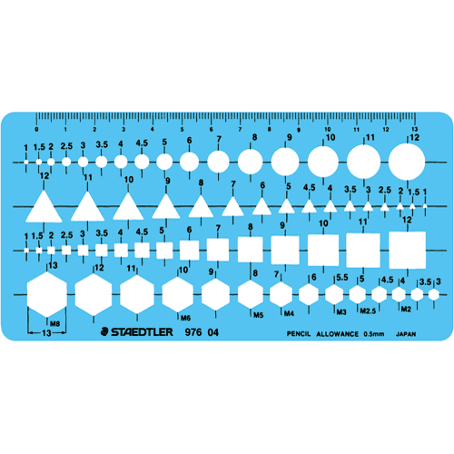 ﾃﾝﾌﾟﾚｰﾄ 組合せ定規 ｴｯｼﾞ付 1枚画像