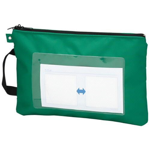 ﾒｰﾙﾊﾞｯｸﾞ A4短辺取手付 ｸﾞﾘｰﾝ 1個画像