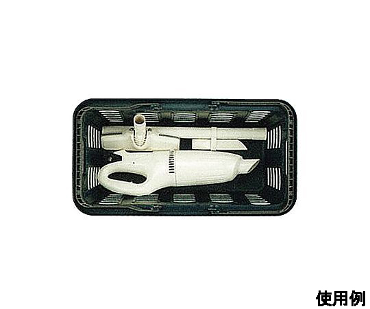 560x295x220mm/22L バスケット(赤/3個) 鮮やかな赤色のバスケットが斜めから並べられている様子