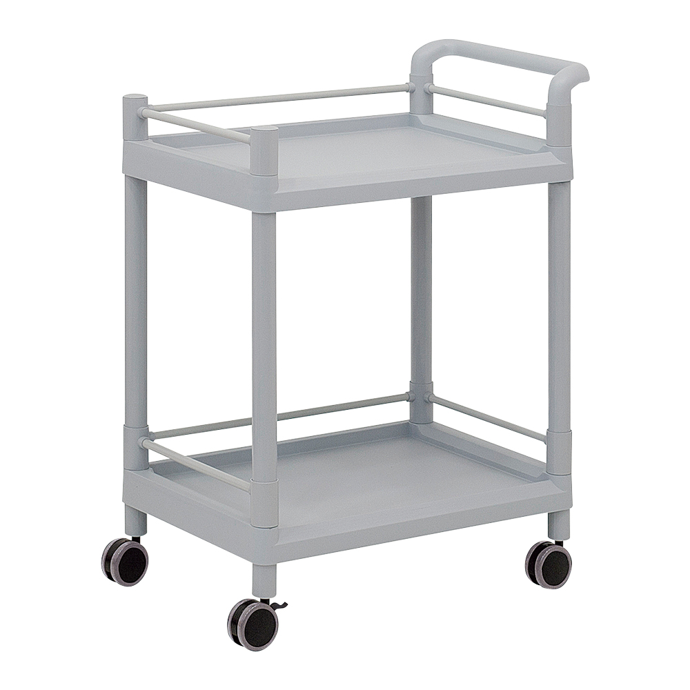 モバイルストレージカート(ガード枠･ハンドル付き) 2段 705×444×860画像