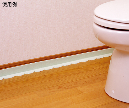 便器すきまテープ グリーン 1個（2枚入） パッケージの上部が見える角度で撮影された商品