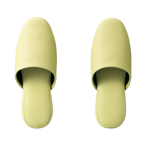 抗菌レザー調ビニールスリッパソフトグリーンＭ４０足画像