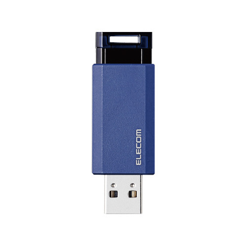 ＵＳＢ３．１メモリー　ノック式　６４ＧＢ　ブルー画像