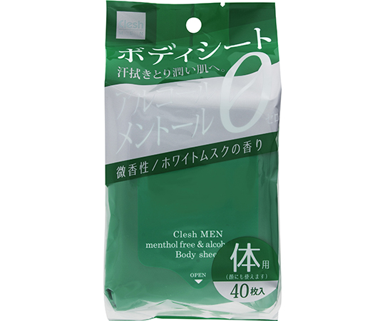 Cleshmen　ボディシート　アルコールフリー　40枚入