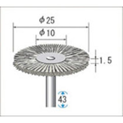 ﾜｲﾔｰﾌﾞﾗｼ ｽﾁｰﾙ 1ﾊﾟｯｸ(10本)画像