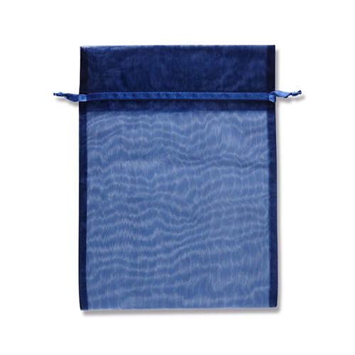 オーガンジーバッグ ＬＬ ネイビー １０枚画像