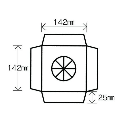 ギフト箱 L-16D カラーメロン用(L-16)台紙 ヤマニパッケージ [ケース販売]