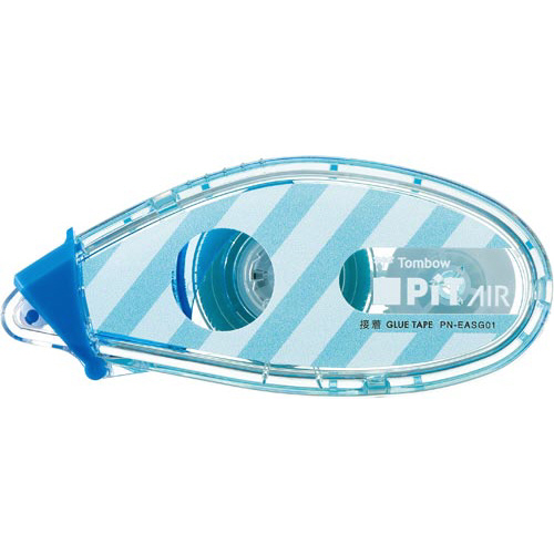 テープのり　ピットエアーミニ　ボーダーブルー画像