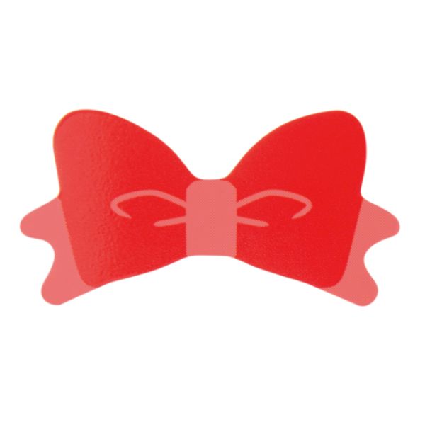 スウィーツ用品 リボンケーキピック レッド-2(100枚) ヘッズ画像