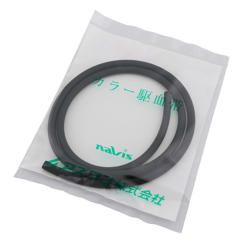 ラテックス駆血帯（交換部品） 替えゴム（ブラック） 1m画像