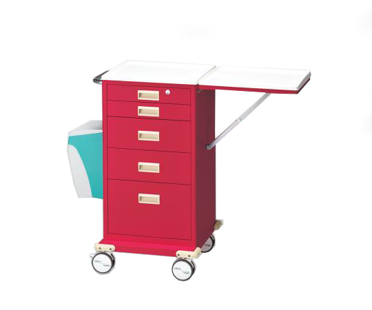 カラフルミニカート(ダストボックス付) レッド 703×554×955