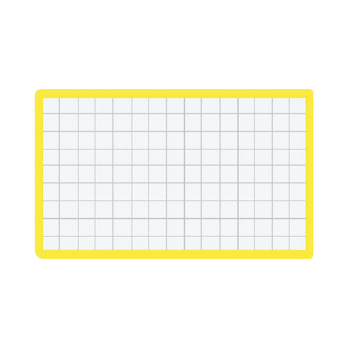 マグネット見出し　カード寸法４３×７４ｍｍ黄画像