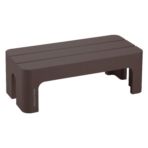 ステップ 台 踏み台 squ＋ デコラステップ L 幅59cm 高さ20cm ブラウン画像